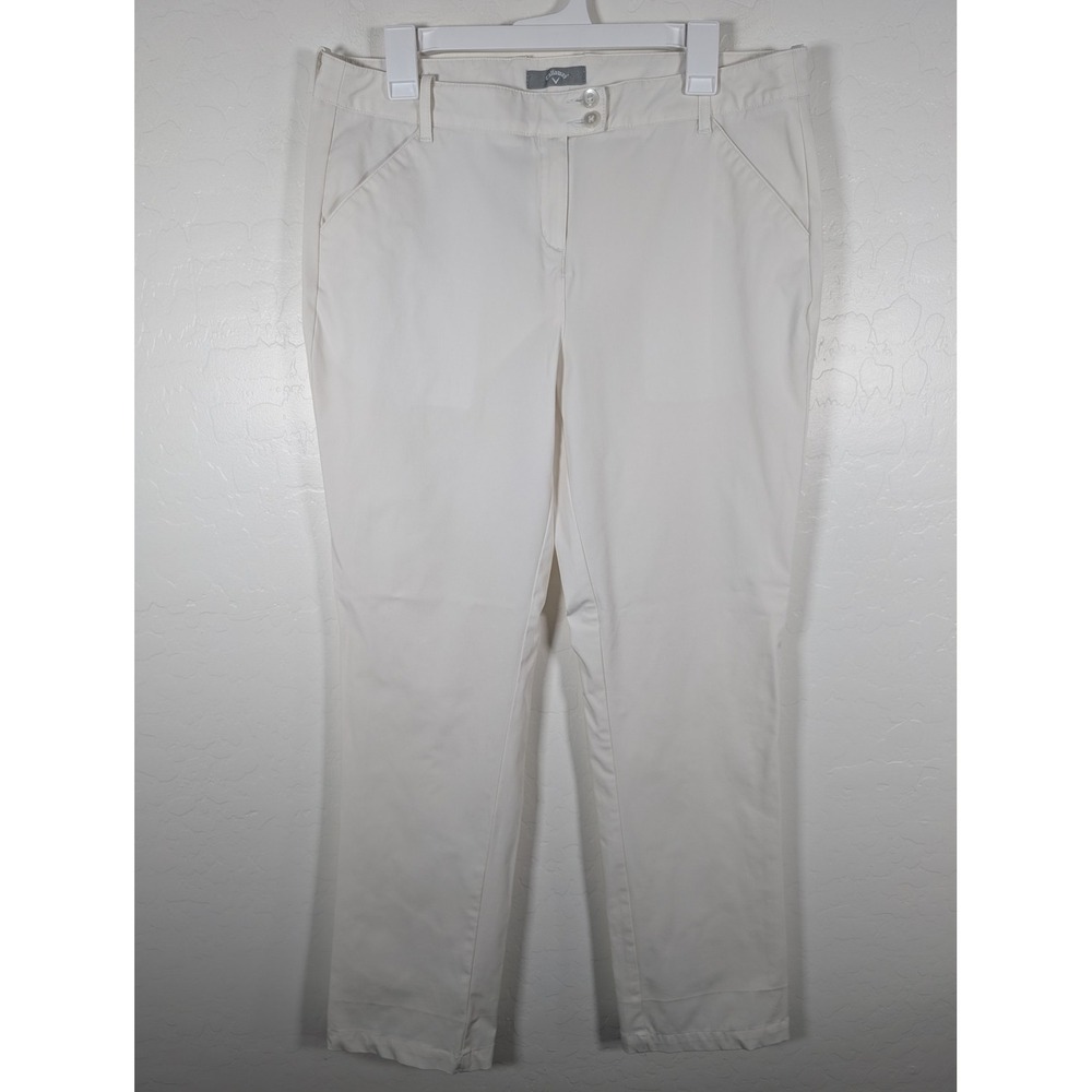 Callaway Pants Womens Medium Golf Stretch Ankle Performance Lightweight Casual